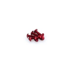 PUIG RED ANODIZED SCREWS KIT - COD. 0543R - Round head, hexagon socket. Blister of 6 pieces. Size M5 x 15mm.