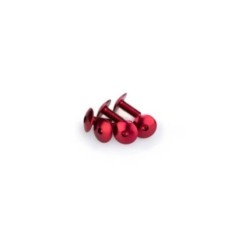 PUIG RED ANODIZED SCREWS KIT - COD. 0611R - Round head, hexagon socket. Blister of 6 pieces. Size M6 x 15mm.