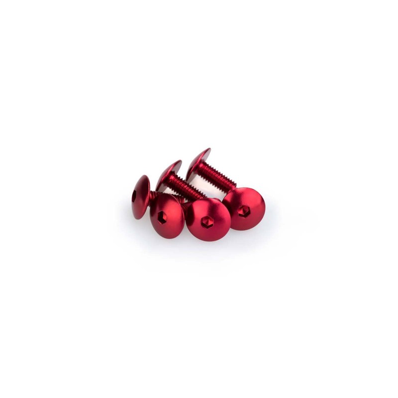 puig kit anodized screws m6 for windshields red color