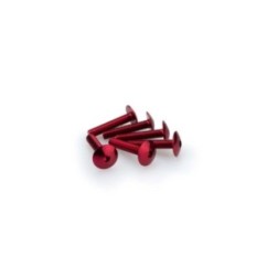 Kit de tornillos anodizados Puig M6 para parabrisas color rojo