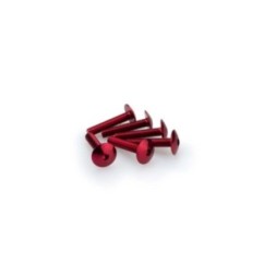 PUIG RED ANODIZED SCREWS KIT - COD. 3995R - Round head, hexagon socket. Blister of 6 pieces. Size M6 x 30mm.