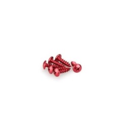 Puig kit vis anodisees m6 pour pare-brise couleur rouge