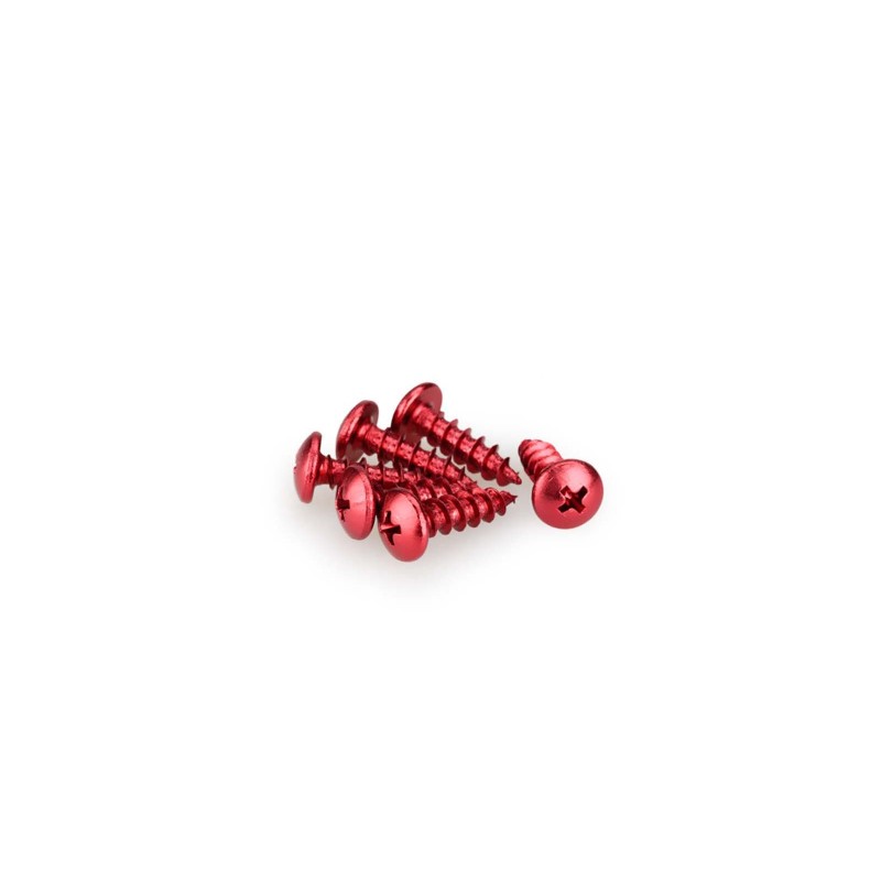 Puig kit vis anodisees m6 pour pare-brise couleur rouge