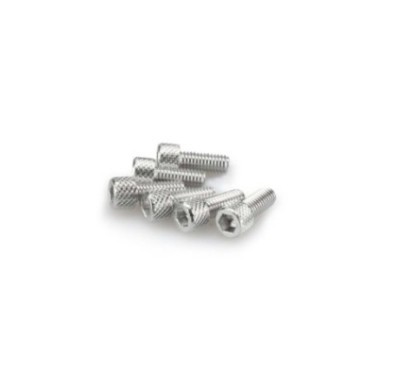 puig kit anodized screws m6 for windshields silver color