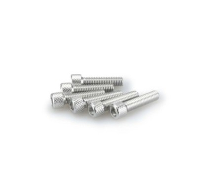 Kit de tornillos anodizados Puig M6 para parabrisas color plata