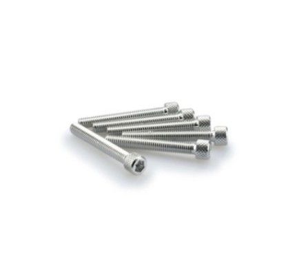 Puig kit vis anodisees m6 pour pare-brise couleur argent