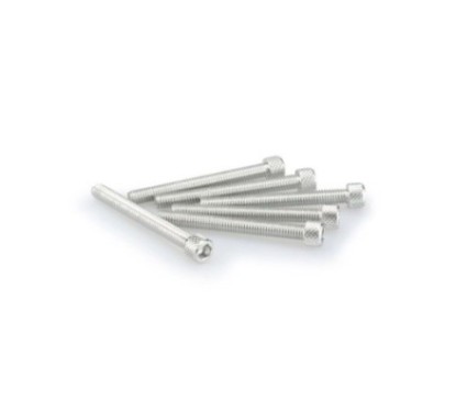 Puig kit vis anodisees m6 pour pare-brise couleur argent