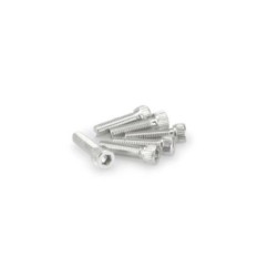 Kit de vis anodisees Puig M8 pour pare-brise couleur argent