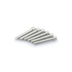 Kit de vis anodisees Puig M8 pour pare-brise couleur argent