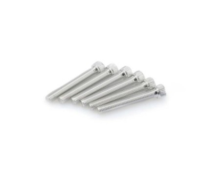 Kit de vis anodisees Puig M8 pour pare-brise couleur argent
