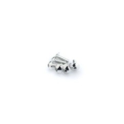 PUIG SILVER ANODIZED SCREWS KIT - COD. 0543P - Round head, hexagon socket. Blister of 6 pieces. Size M5 x 15mm.