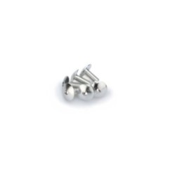 PUIG SILVER ANODIZED SCREWS KIT - COD. 0611P - Round head, hexagon socket. Blister of 6 pieces. Size M6 x 15mm.
