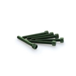 Kit de vis anodisees Puig M6 pour pare-brise couleur verte
