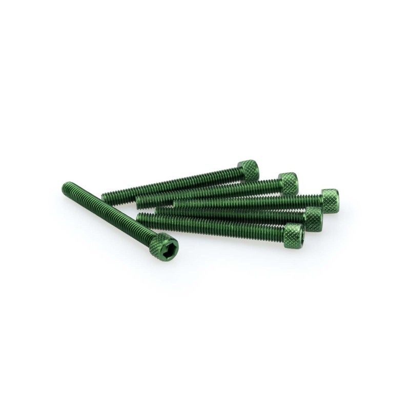 Kit de vis anodisees Puig M6 pour pare-brise couleur verte