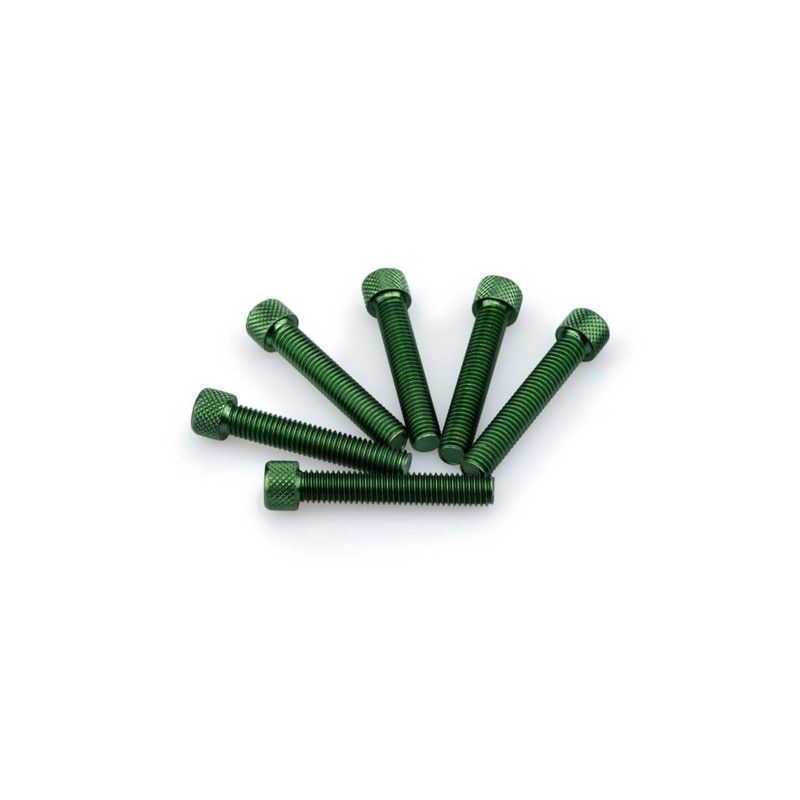 Kit de vis anodisees Puig M8 pour pare-brise couleur verte