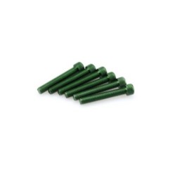 Kit de vis anodisees Puig M8 pour pare-brise couleur verte
