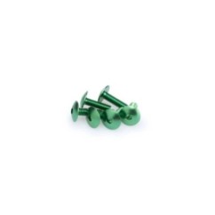 PUIG GREEN ANODIZED SCREWS KIT - COD. 0657V - Round head, hexagon socket. Blister of 6 pieces. Size M6 x 20mm.