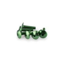 PUIG GREEN ANODIZED SCREWS KIT - COD. 0689V - Round head, hexagon socket. Blister of 6 pieces. Size M6 x 25mm.