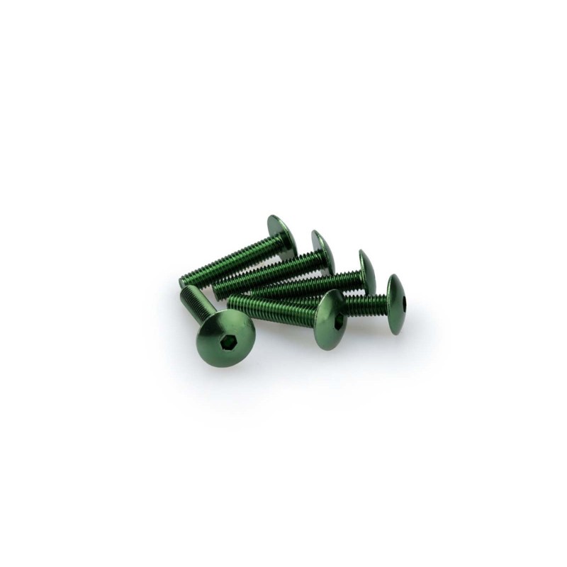 Kit tornillos anodizados puig m6 para parabrisas color verde