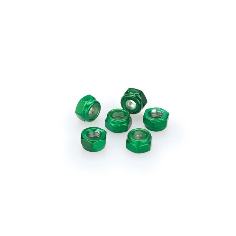 Kit de vis anodisees Puig M6 pour pare-brise couleur verte