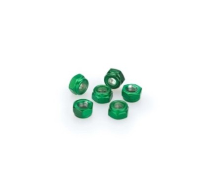 puig kit anodized screws m6 for windshields color green