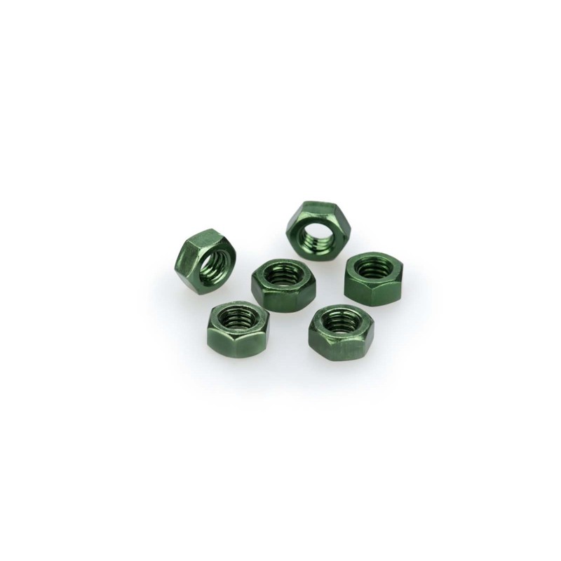 puig kit anodized screws m6 for windshields color green