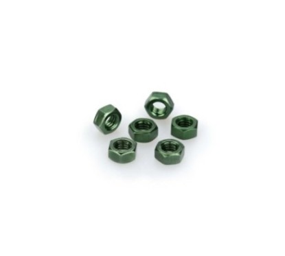 puig kit anodized screws m6 for windshields color green