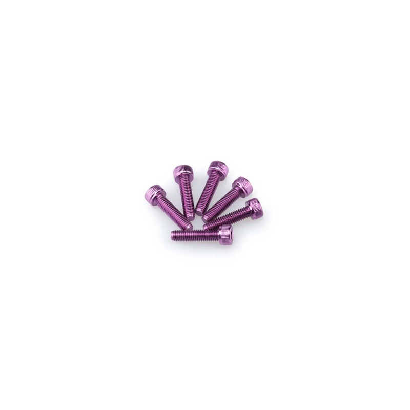 Kit de vis anodisees Puig M5 pour pare-brise couleur violet