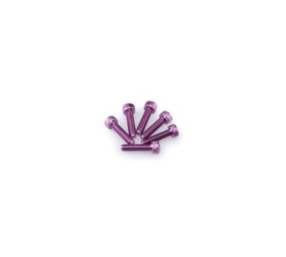 Kit de vis anodisees Puig M5 pour pare-brise couleur violet
