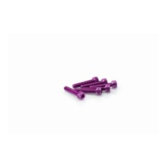 PUIG PURPLE ANODIZED SCREWS KIT - COD. 0185L - Cylindrical head, hexagon socket. Blister of 6 pieces. Size M5 x 25mm.