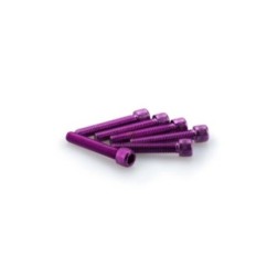puig kit anodized screws m6 for windshields purple color