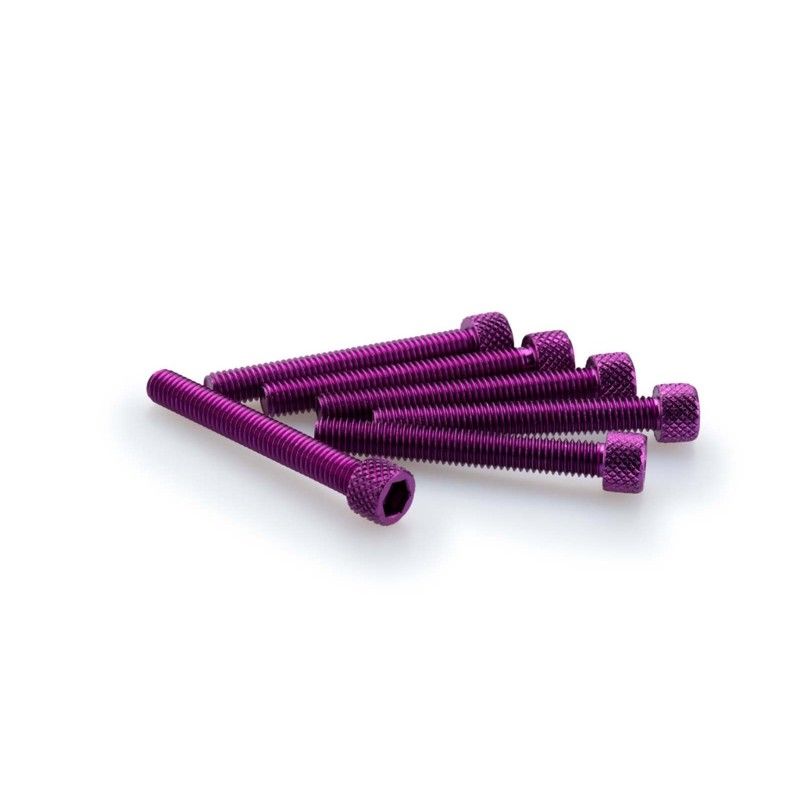Kit de vis anodisees Puig M6 pour pare-brise couleur violette