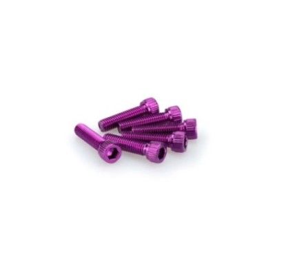 Kit de vis anodisees Puig M8 pour pare-brise couleur violet