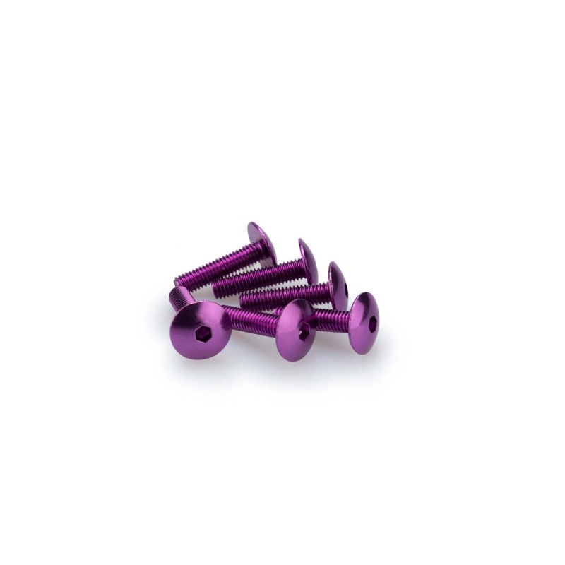 puig kit anodized screws m6 for windshields purple color