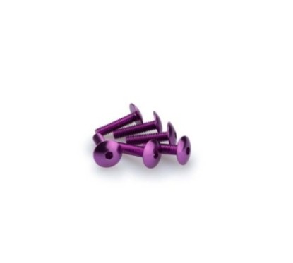 Kit de tornillos anodizados Puig M6 para parabrisas color morado