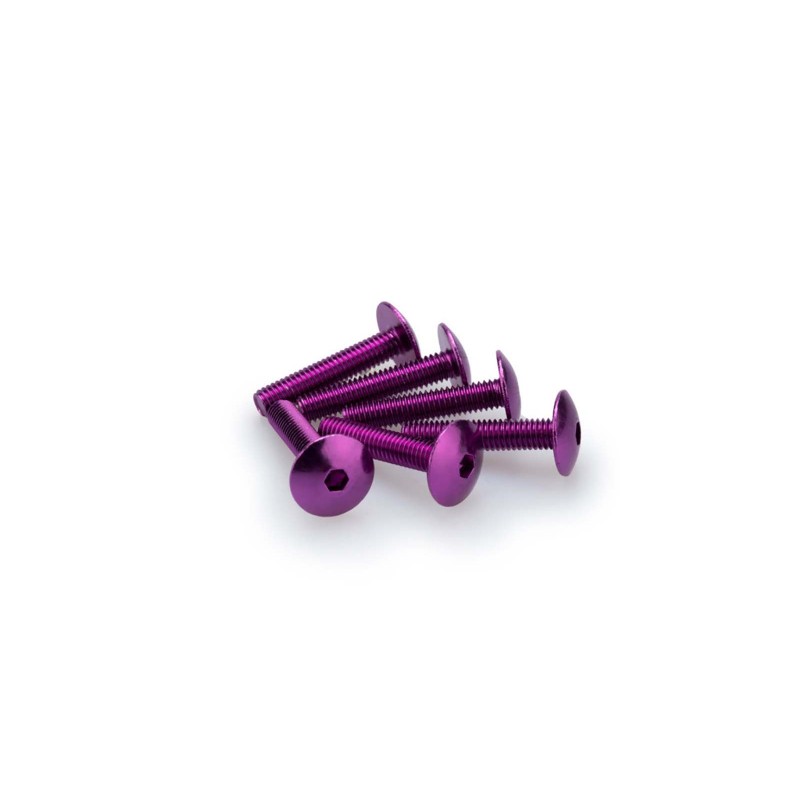 puig kit anodized screws m6 for windshields purple color