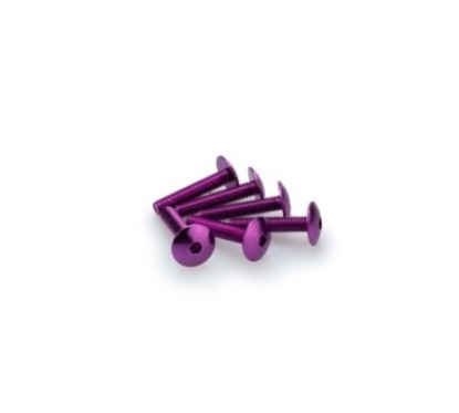 Kit de vis anodisees Puig M6 pour pare-brise couleur violette