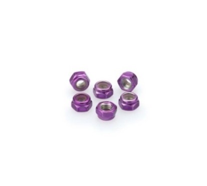 Kit de vis anodisees Puig M5 pour pare-brise couleur violet