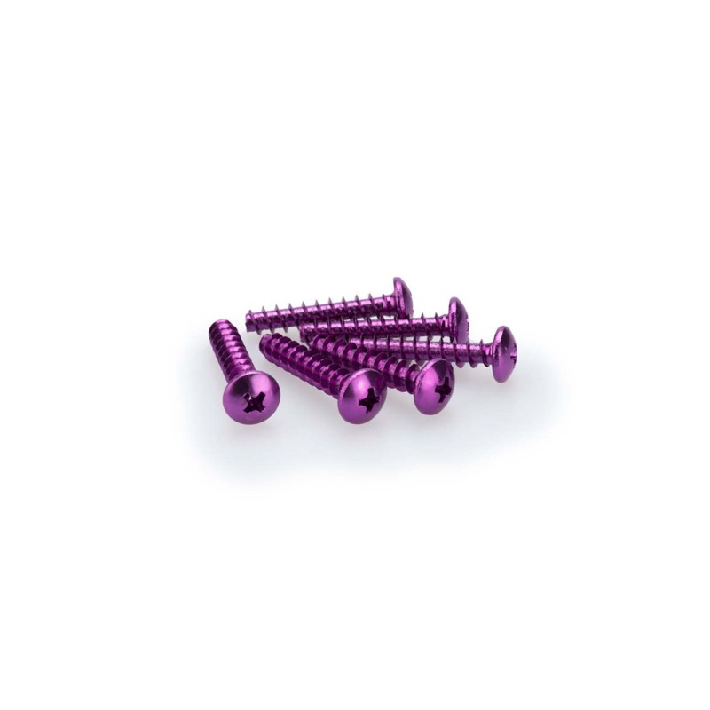puig kit anodized screws m6 for windshields purple color