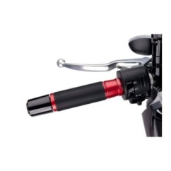 puig manopole modello ascent colore rosso lunghezza 119 mm