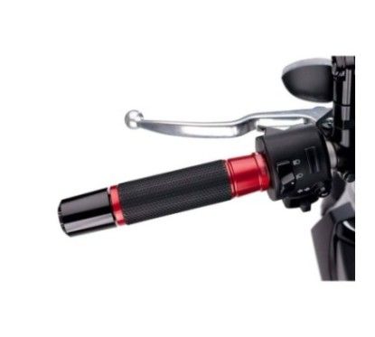puig manopole modello ascent colore rosso lunghezza 119 mm