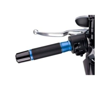 puig manopole modello ascent colore blu lunghezza 119 mm