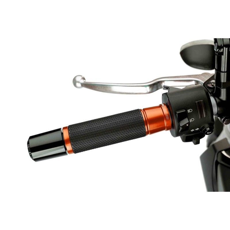 puig manopole modello ascent colore arancione lunghezza 119 mm