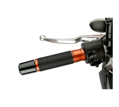 puig manopole modello ascent colore arancione lunghezza 119 mm