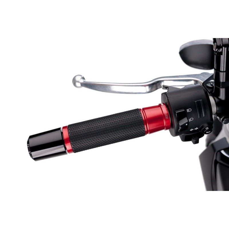 puig grips model ascent color red length 123 mm