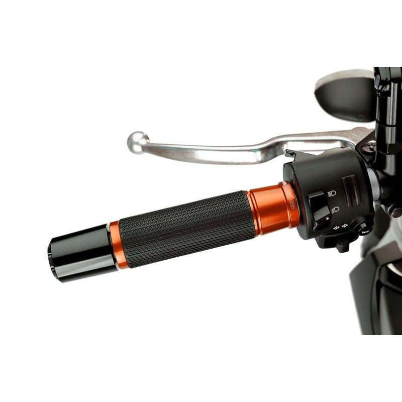 puig manopole modello ascent colore arancione lunghezza 123 mm