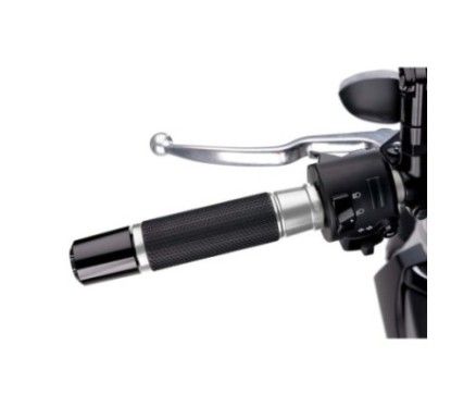 puig grips model ascent color silver length 123 mm