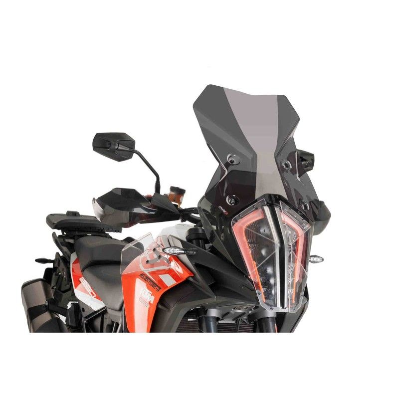 puig touring windshield for ktm 1290 super adventure rs 17 20 dark smoke