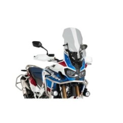 PUIG CUPOLINO TOURING REGOLABILE E SUPPORTO M.E.M. PER HONDA CRF1000L AFRICA TWIN ANNO 16-19 COLORE FUME CHIARO