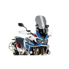 PUIG CUPOLINO TOURING REGOLABILE E SUPPORTO M.E.M. PER HONDA CRF1000L AFRICA TWIN ANNO 16-19 COLORE FUME SCURO